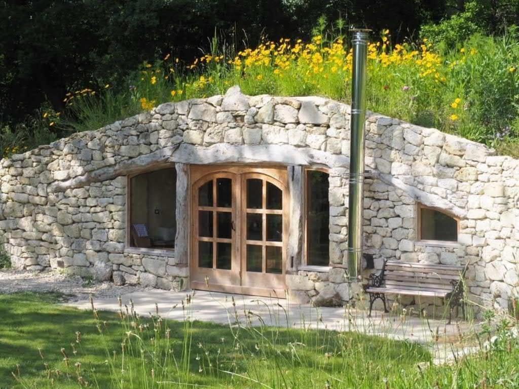 Maison Terre Les Cabanes De Fallot - Sauna Bain-Froid Piscine Naturelle L'isle-Bouzon Exteriér fotografie